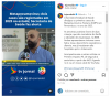 Imagem da divulgação da entrevista em rede social